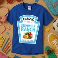 Seemingly Ranch Sauce Dressing Halloween Costume Matching Kids T-Shirt thumb 3