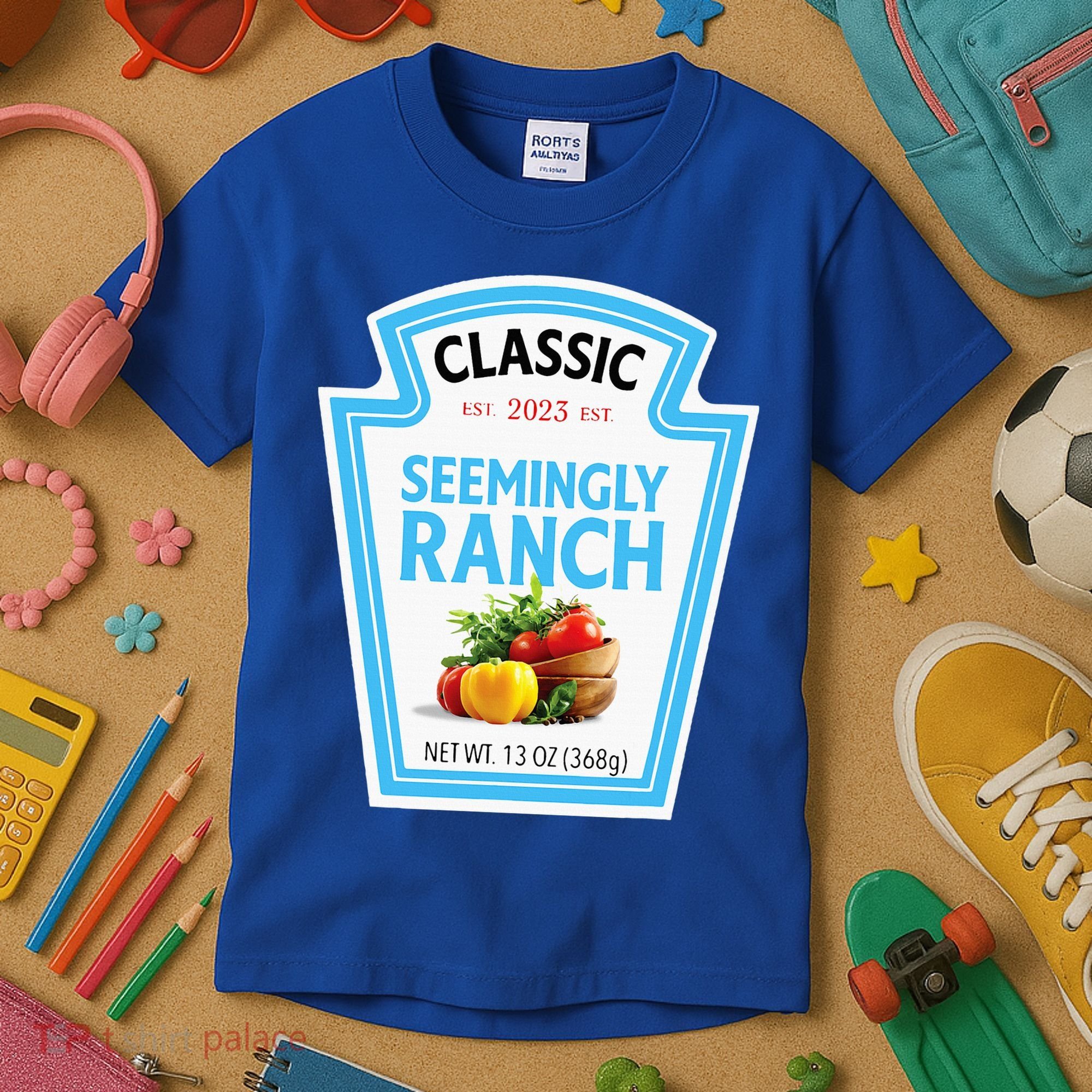 Seemingly Ranch Sauce Dressing Halloween Costume Matching Kids T-Shirt