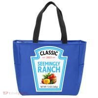 Seemingly Ranch Sauce Dressing Halloween Costume Matching Tote Bag thumb 0