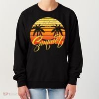 Summer Retro Sunset Tropical Women's Sweatshirt thumb 0