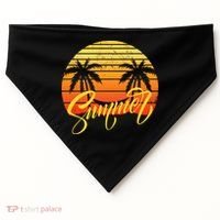 Summer Retro Sunset Tropical USA-Made Doggie Bandana thumb 0