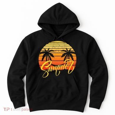 Summer Retro Sunset Tropical Hoodie