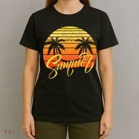 Summer Retro Sunset Tropical T-Shirt thumb 4
