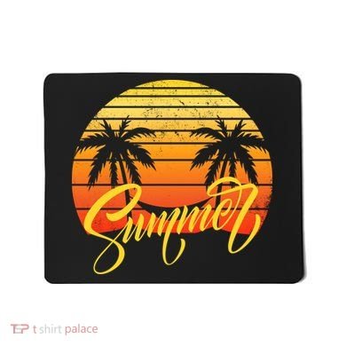 Summer Retro Sunset Tropical Mousepad