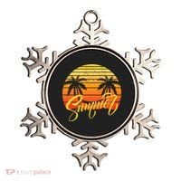 Summer Retro Sunset Tropical Ornament thumb 0