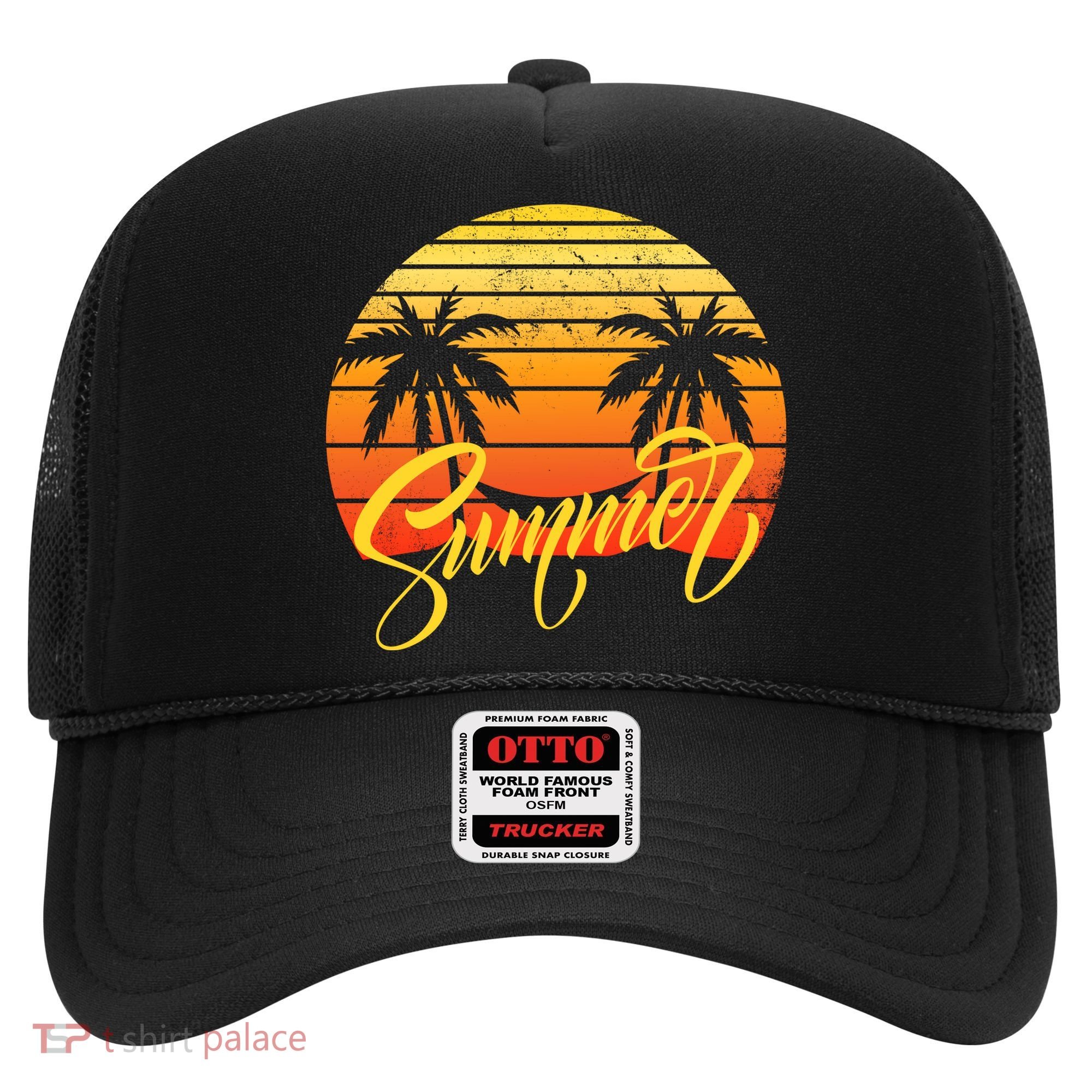 Summer Retro Sunset Tropical Hat