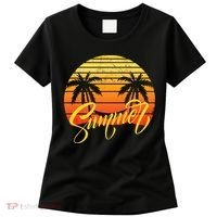 Summer Retro Sunset Tropical Women's T-Shirt thumb 0