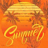 Summer Retro Sunset Tropical Kati Licensed 12" Camo Cuffed Beanie thumb 2