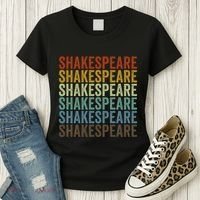 Shakespeare Retro Women's T-Shirt thumb 3