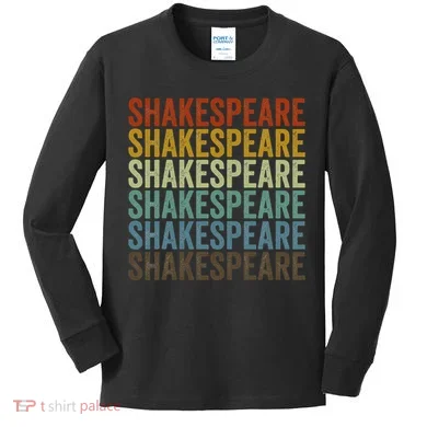 Shakespeare Retro Kids Long Sleeve Shirt