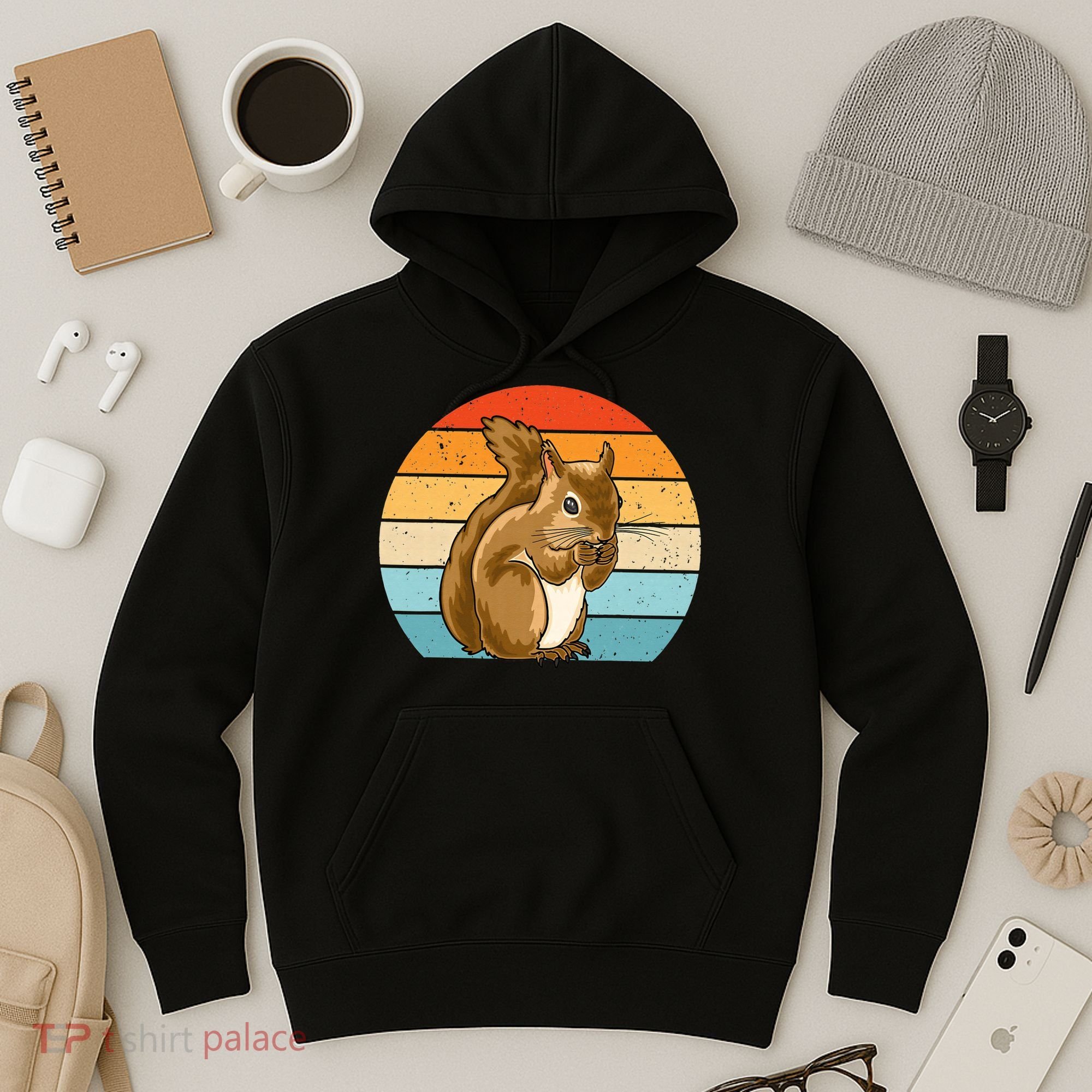 Squirrel Retro Squirrel Squirrel Lover Hoodie