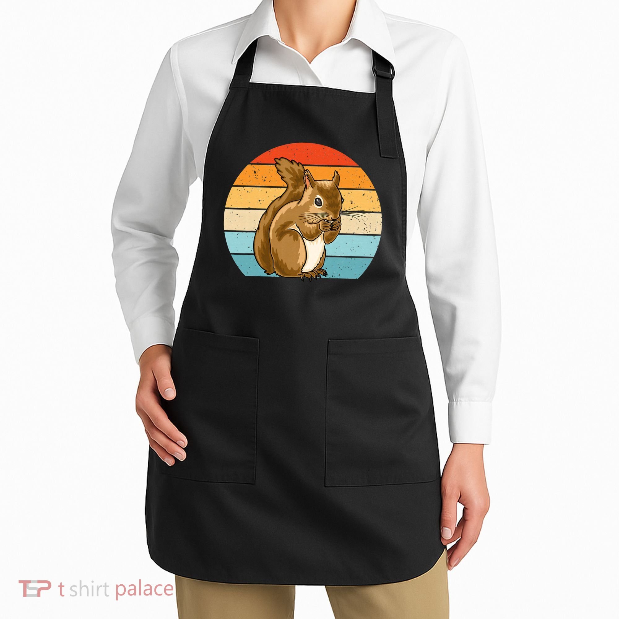 Squirrel Retro Squirrel Squirrel Lover Apron