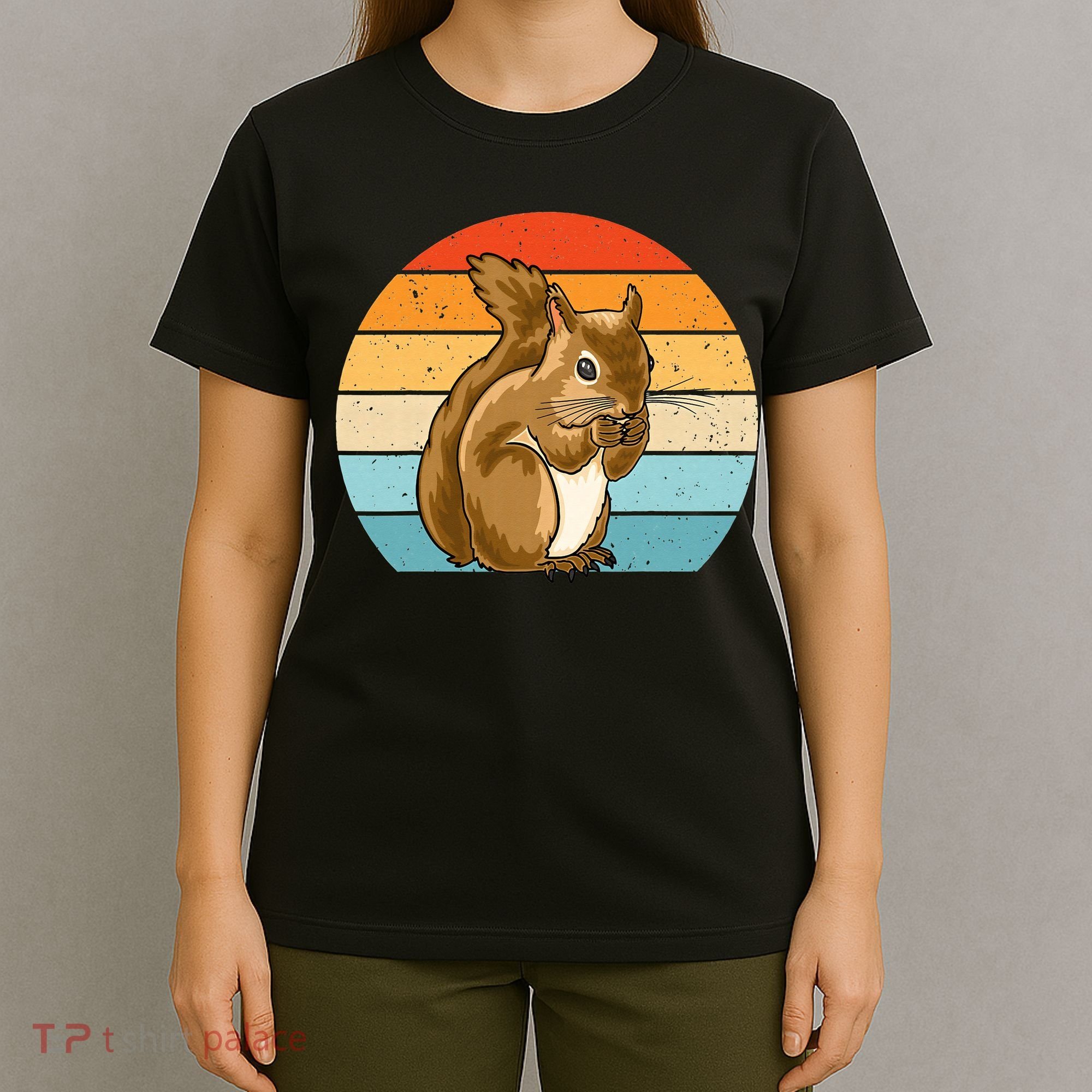 Squirrel Retro Squirrel Squirrel Lover T-Shirt