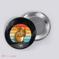 Squirrel Retro Squirrel Squirrel Lover Button thumb 0