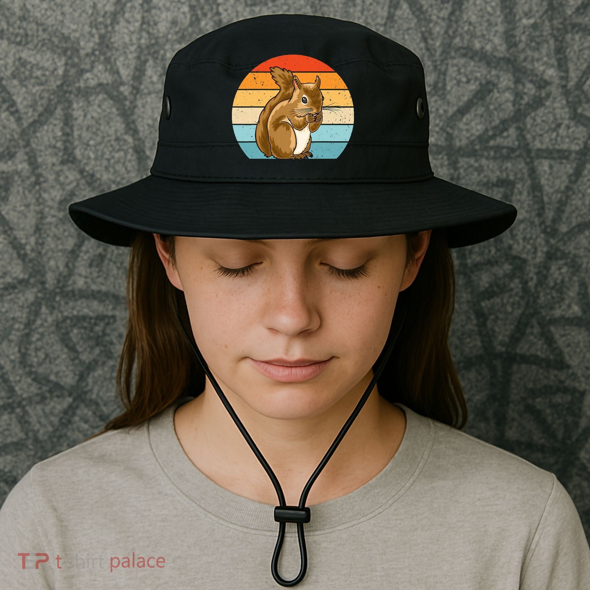 Squirrel Retro Squirrel Squirrel Lover Bucket Hat