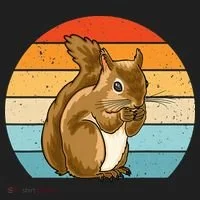 Squirrel Retro Squirrel Squirrel Lover Tumbler thumb 3