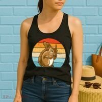 Squirrel Retro Squirrel Squirrel Lover Women's Tank Top thumb 2