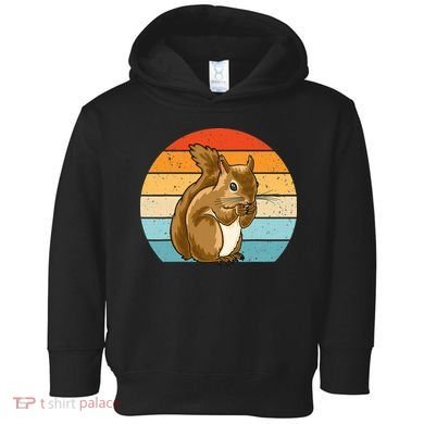 Squirrel Retro Squirrel Squirrel Lover Toddler Hoodie