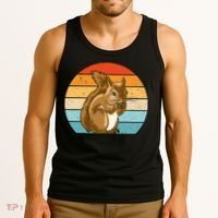 Squirrel Retro Squirrel Squirrel Lover Tank Top thumb 3