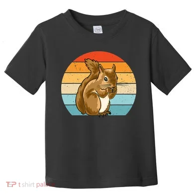 Squirrel Retro Squirrel Squirrel Lover Toddler T-Shirt