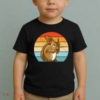 Squirrel Retro Squirrel Squirrel Lover Toddler T-Shirt thumb 2
