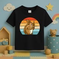 Squirrel Retro Squirrel Squirrel Lover Toddler T-Shirt thumb 3