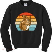 Squirrel Retro Squirrel Squirrel Lover Kids Sweatshirt thumb 0