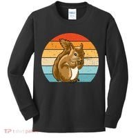 Squirrel Retro Squirrel Squirrel Lover Kids Long Sleeve Shirt thumb 0