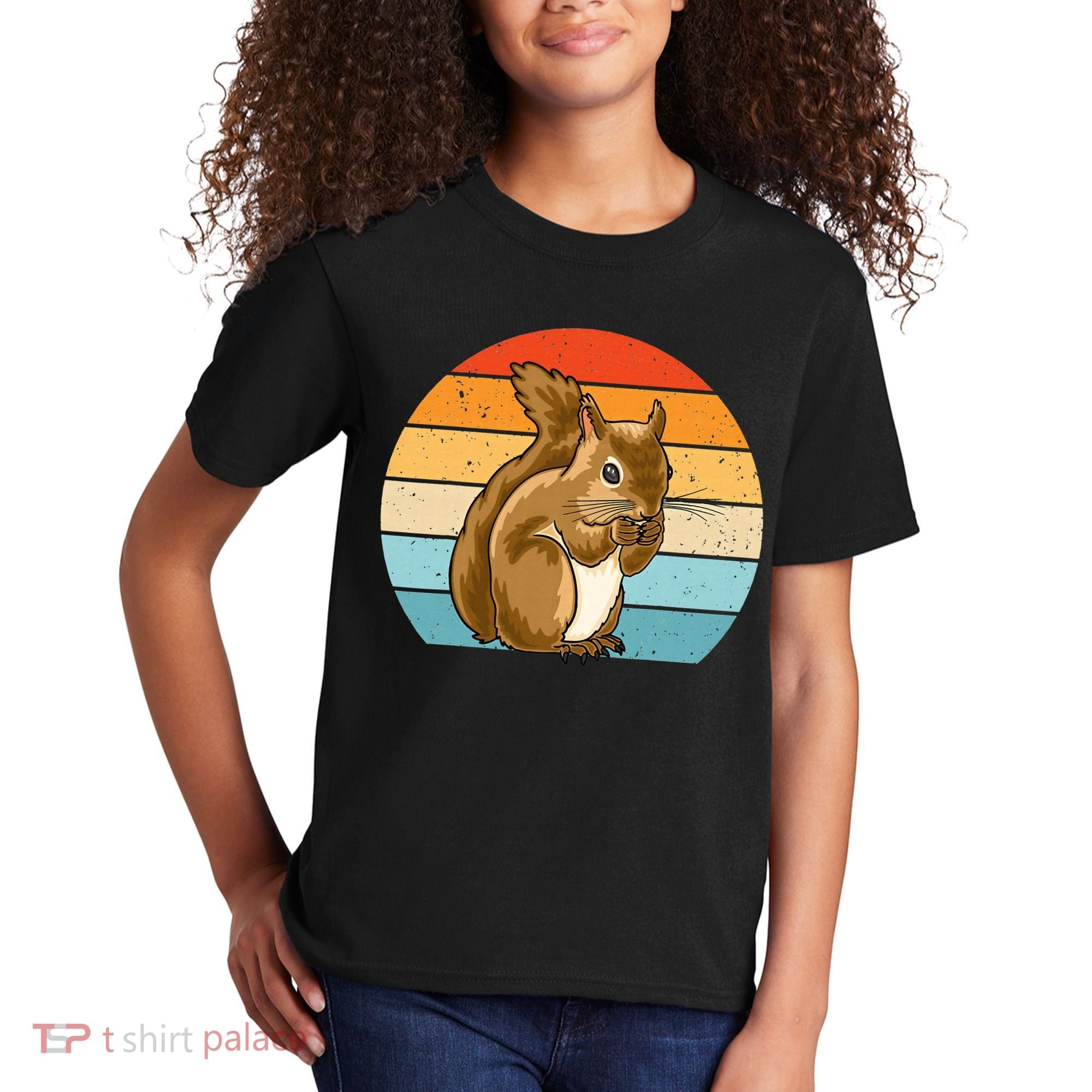 Squirrel Retro Squirrel Squirrel Lover Kids T-Shirt
