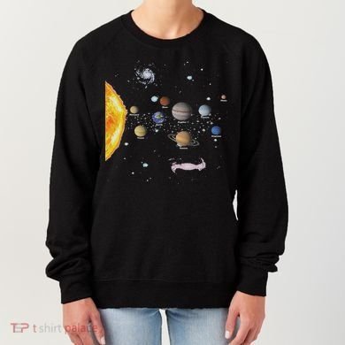 Stem Realistic Space Solar System Women's Sweatshirt