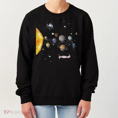 Stem Realistic Space Solar System Women's Sweatshirt
