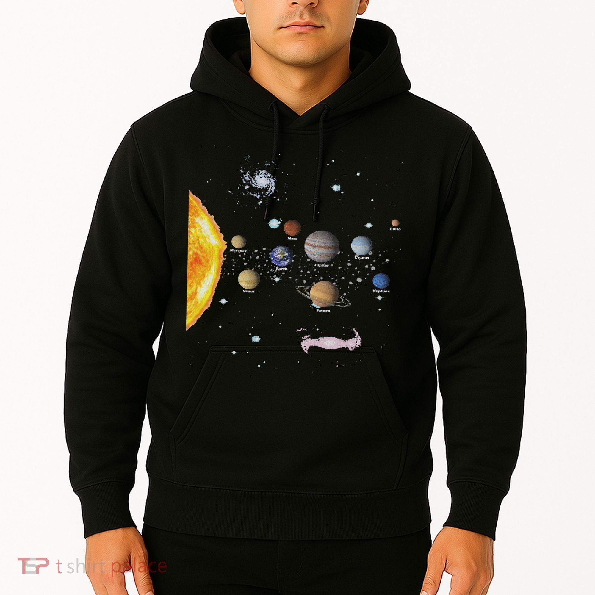 Stem Realistic Space Solar System Hoodie