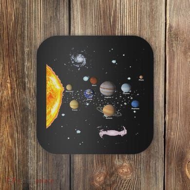 Stem Realistic Space Solar System Coaster