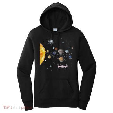 Stem Realistic Space Solar System Women's Hoodie
