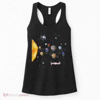 Stem Realistic Space Solar System Women's Tank Top