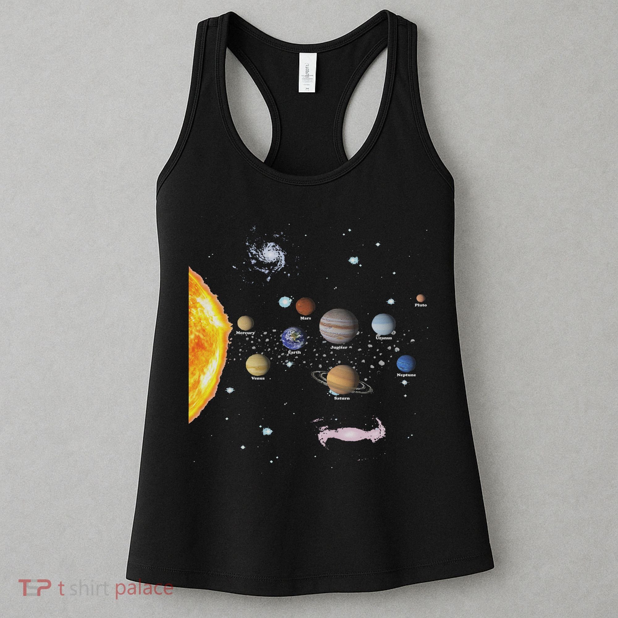 Stem Realistic Space Solar System Women's Tank Top