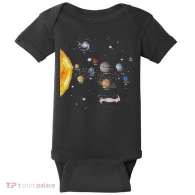 Stem Realistic Space Solar System Baby Bodysuit