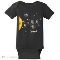 Stem Realistic Space Solar System Baby Bodysuit thumb 0