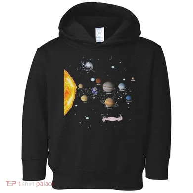 Stem Realistic Space Solar System Toddler Hoodie