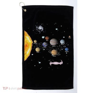Stem Realistic Space Solar System Golf Towel