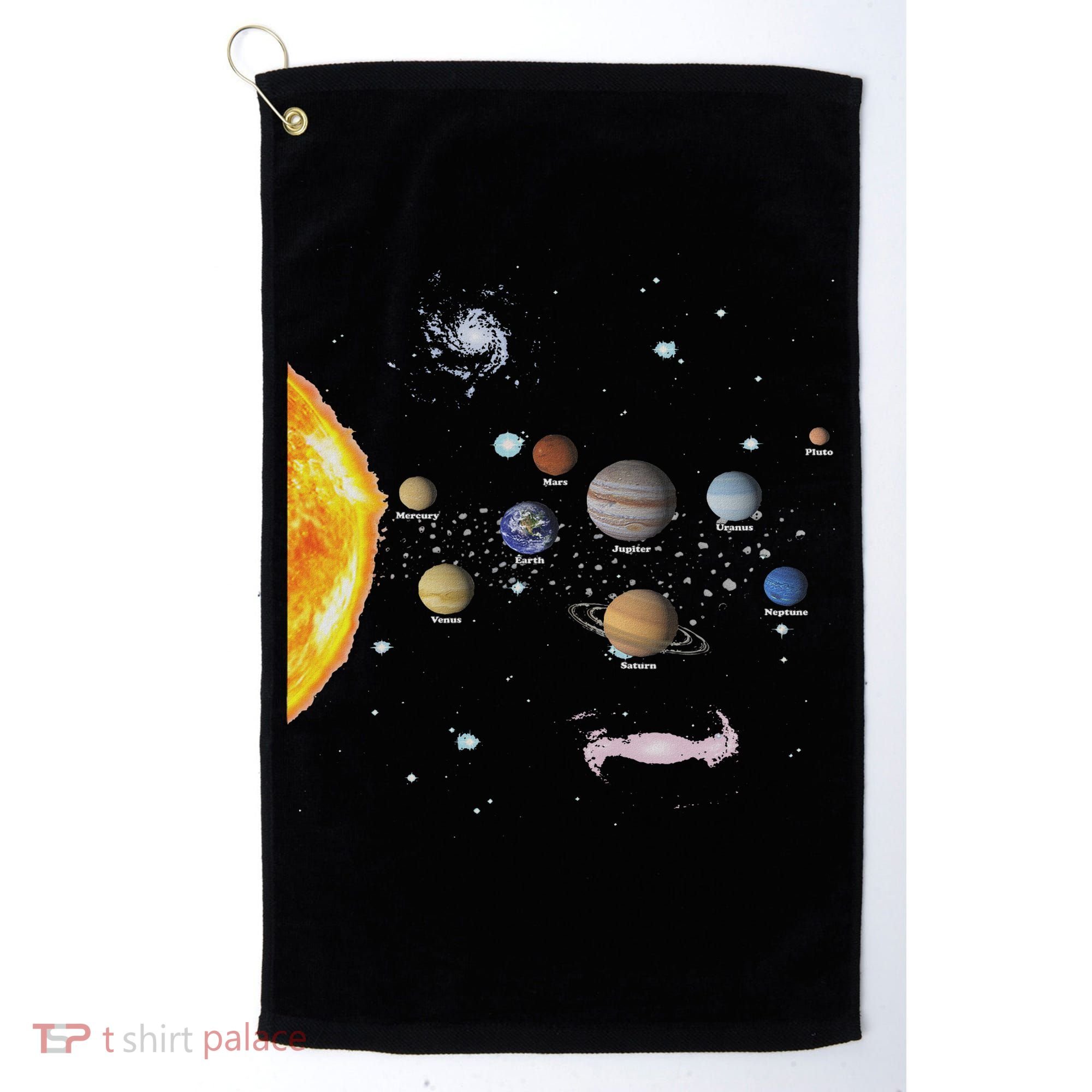 Stem Realistic Space Solar System Golf Towel
