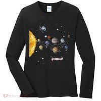 Stem Realistic Space Solar System Women's Long Sleeve Shirt thumb 0