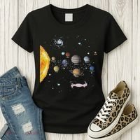 Stem Realistic Space Solar System Women's T-Shirt thumb 3