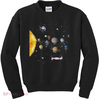 Stem Realistic Space Solar System Kids Sweatshirt