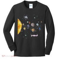 Stem Realistic Space Solar System Kids Long Sleeve Shirt thumb 0