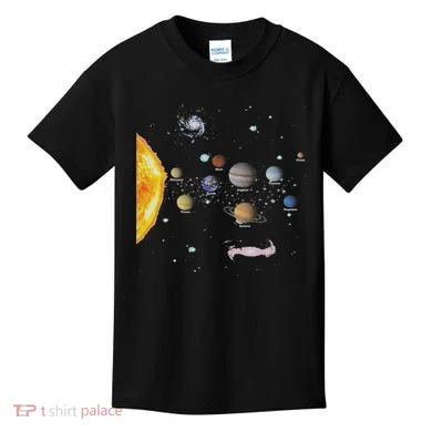 Stem Realistic Space Solar System Kids T-Shirt