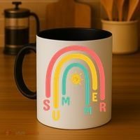 Summer Rainbow Sunshine Cute Coffee Mug thumb 4