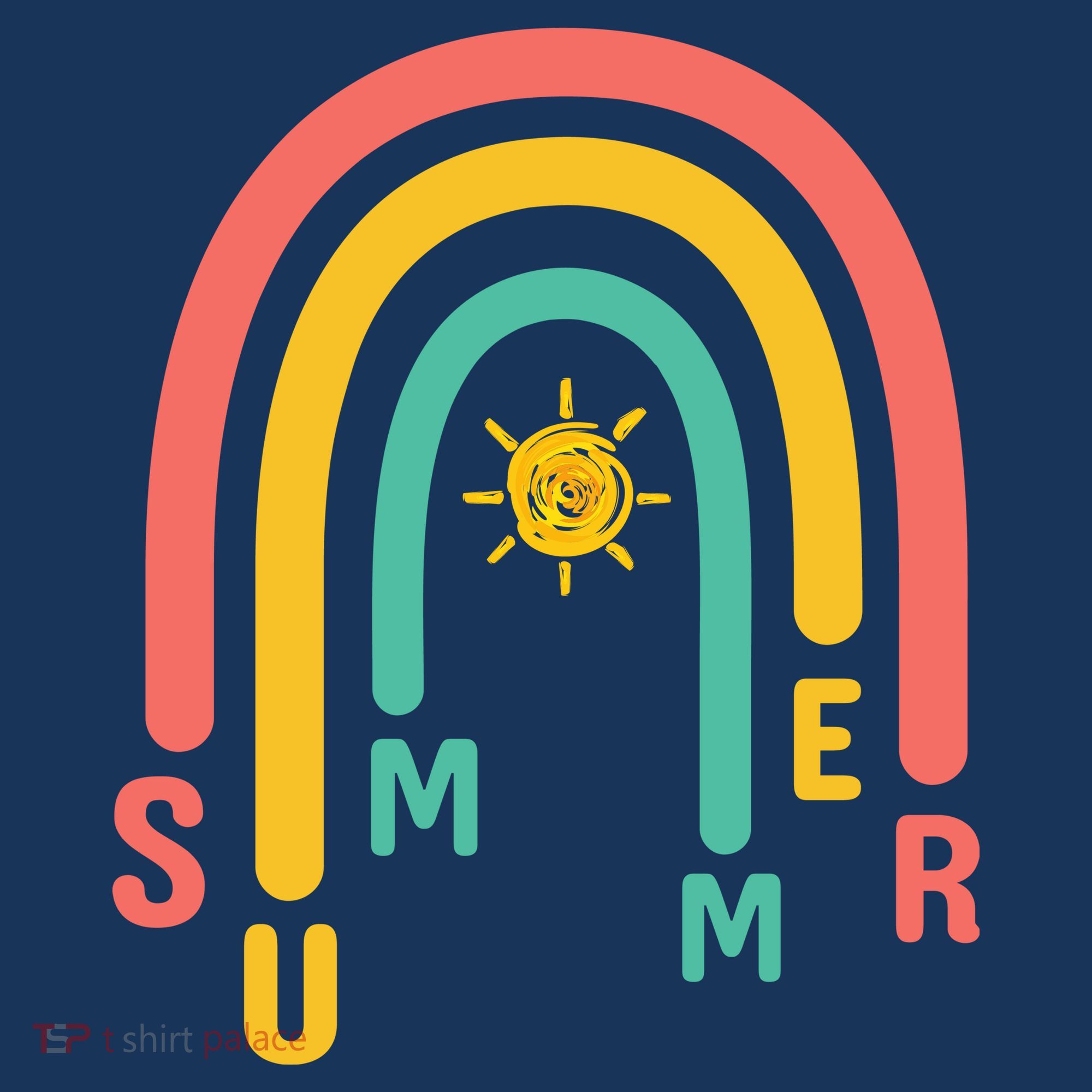 Summer Rainbow Sunshine Cute Women's Sweatshirt