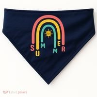 Summer Rainbow Sunshine Cute USA-Made Doggie Bandana thumb 0
