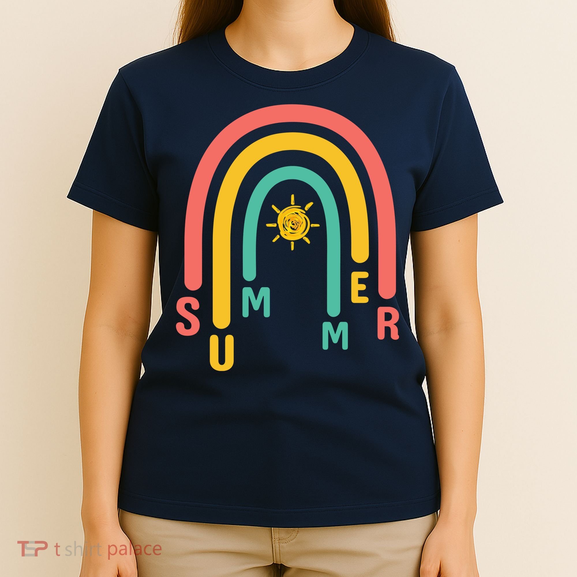 Summer Rainbow Sunshine Cute T-Shirt